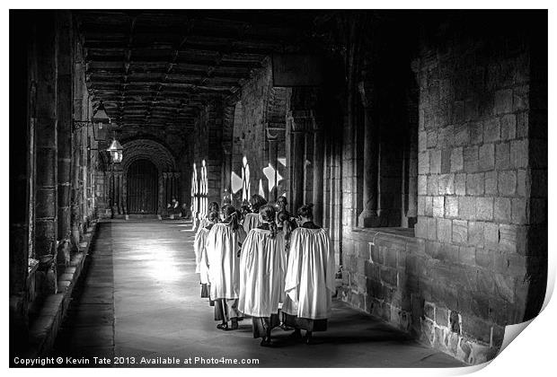 Durham Cathedral Choiristers Print by Kevin Tate