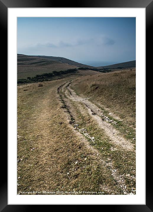 The way to Winspit Framed Mounted Print by Phil Wareham
