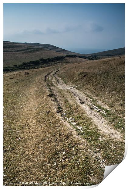 The way to Winspit Print by Phil Wareham