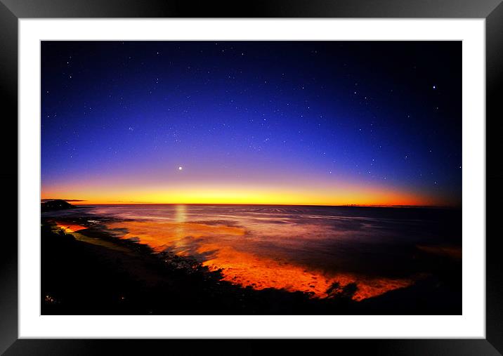 The Sun, The Moon and The Stars Framed Mounted Print by peter tachauer