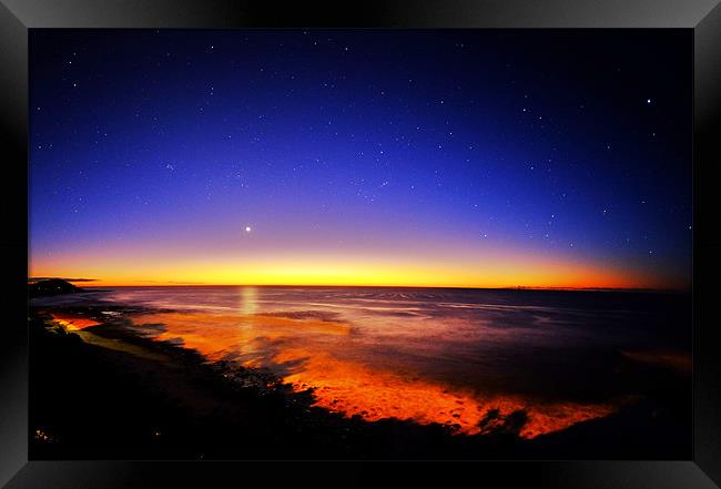 The Sun, The Moon and The Stars Framed Print by peter tachauer