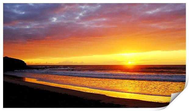 Ballina Sunrise 1 Print by peter tachauer