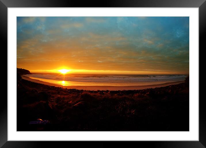 Ballina Sunrise 2 Framed Mounted Print by peter tachauer