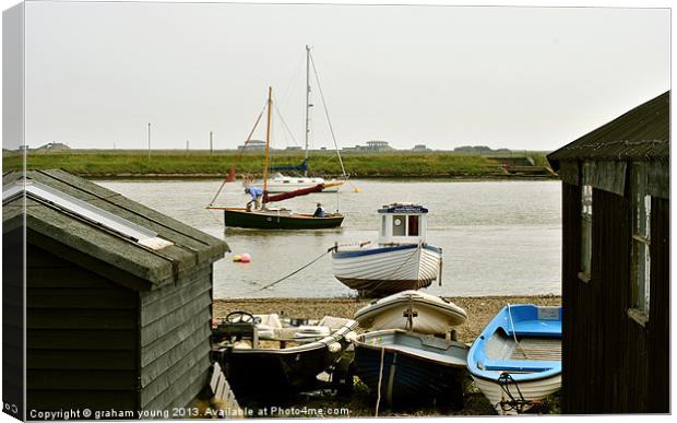 Fishing Boats at Orford Canvas Print by graham young
