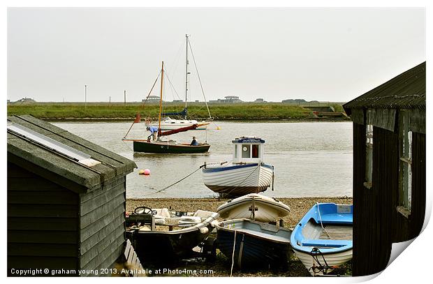 Fishing Boats at Orford Print by graham young