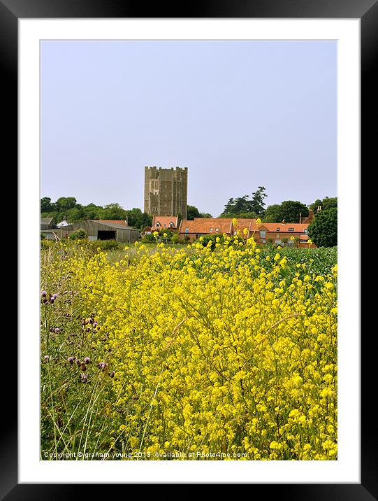 Orford Castle Framed Mounted Print by graham young
