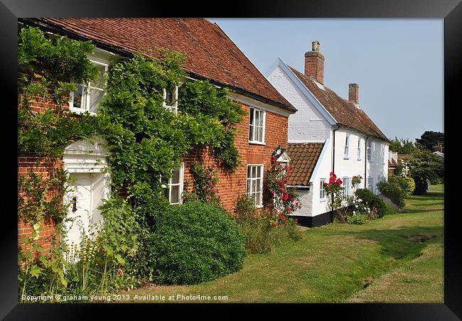Cottages at Orford Framed Print by graham young