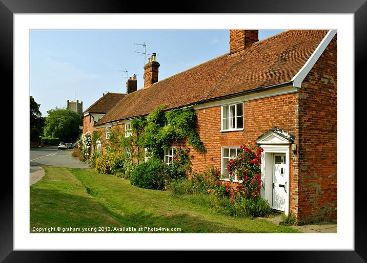 Cottages at Orford Framed Mounted Print by graham young