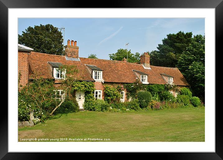 Cottages at Orford Framed Mounted Print by graham young