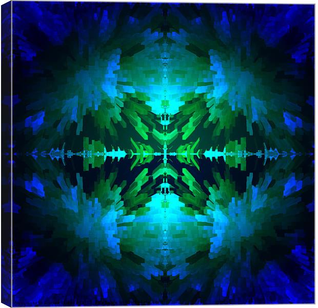 Abstract in Blue Canvas Print by Robert Gipson