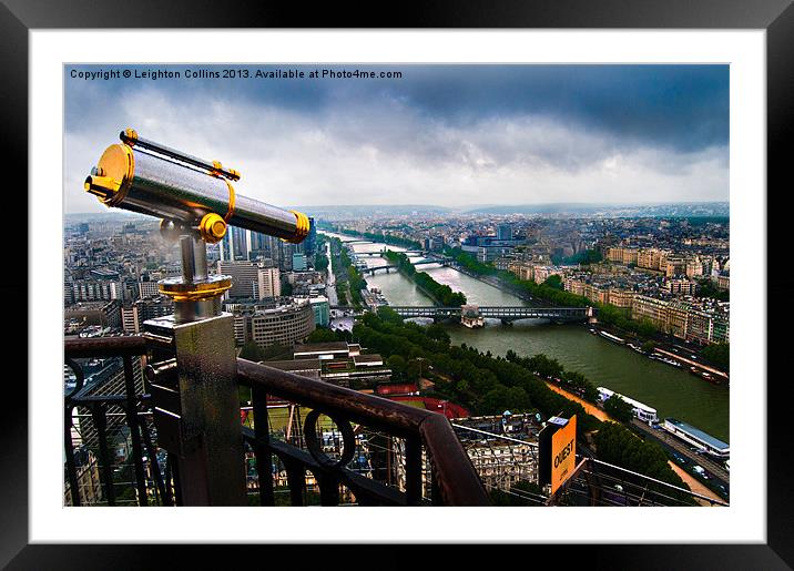 From the Eiffel Tower Framed Mounted Print by Leighton Collins