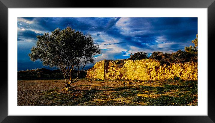 LEscala ruins, Spain Framed Mounted Print by Leighton Collins