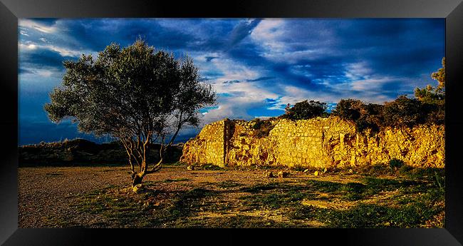 LEscala ruins, Spain Framed Print by Leighton Collins