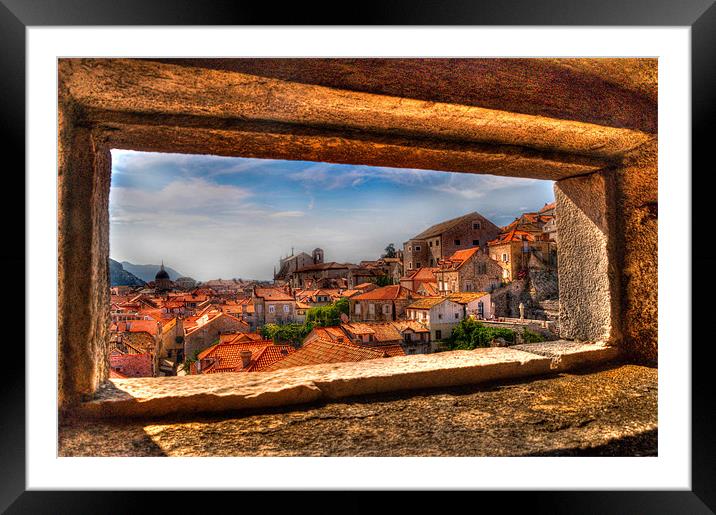 Dubrovnik old town Framed Mounted Print by Leighton Collins