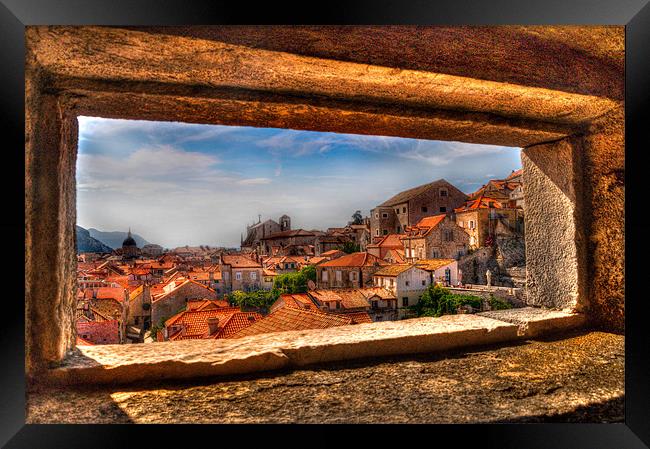 Dubrovnik old town Framed Print by Leighton Collins