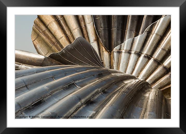 Aldeburgh Scallop, a different view Framed Mounted Print by Wendy Cooper