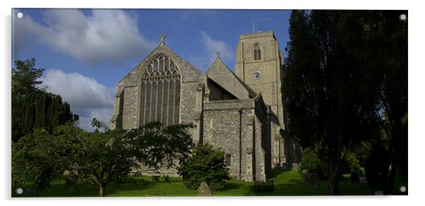 Hingham Church Acrylic by John Boekee