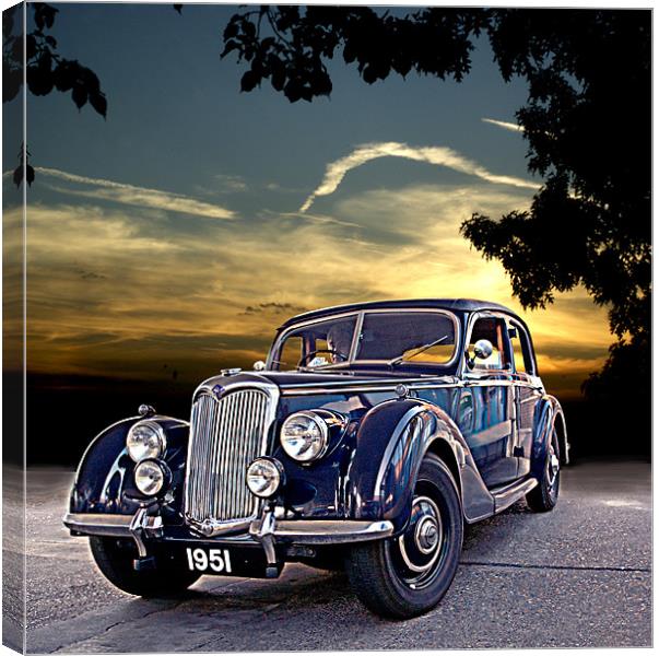 CLASSIC RILEY AT SUNSET Canvas Print by mark tudhope