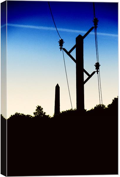 Power Silhouette Canvas Print by Fraser Hetherington