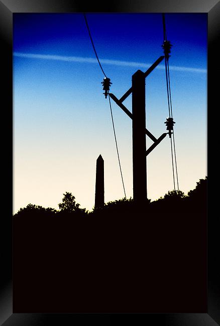 Power Silhouette Framed Print by Fraser Hetherington