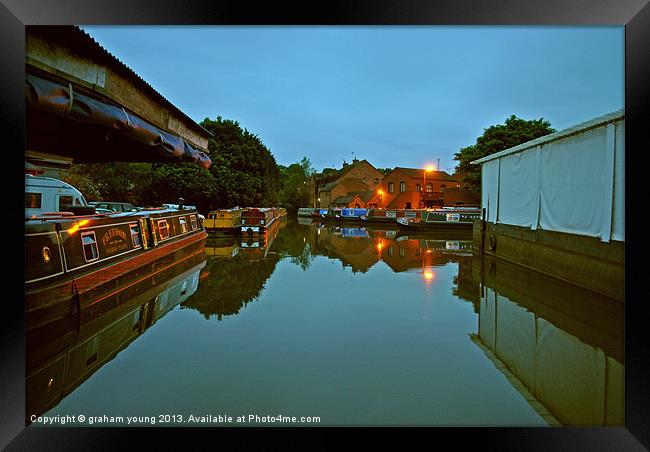 Worcester Marina Framed Print by graham young