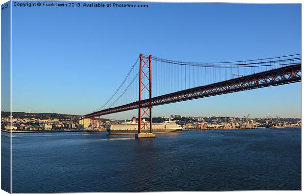 Lisbon: April 25th Bridge Canvas Print by Frank Irwin