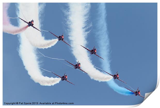 Red Arrows - Formation Display Print by Pat Speirs