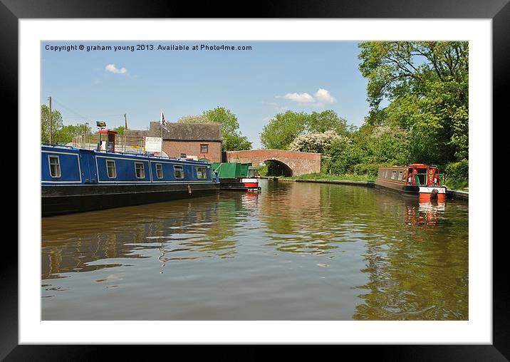Alvechurch Wharf Framed Mounted Print by graham young