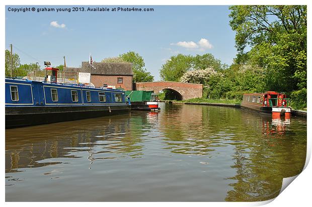 Alvechurch Wharf Print by graham young