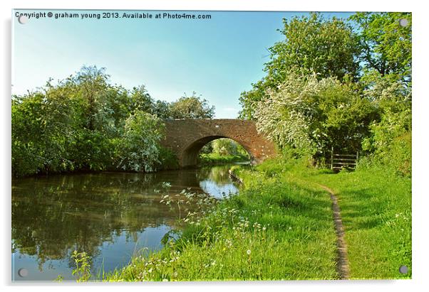 Newhouse Farm Bridge Acrylic by graham young