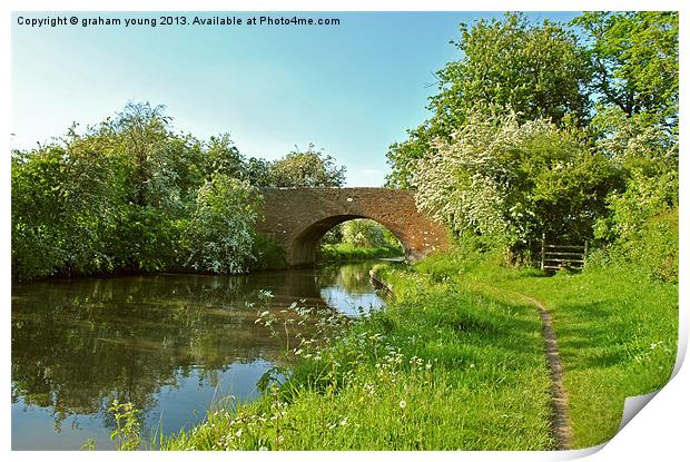 Newhouse Farm Bridge Print by graham young