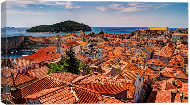 Dubrovnik old town Canvas Print by Leighton Collins