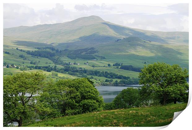 Perthshire Mountains Print by Ruth Hallam