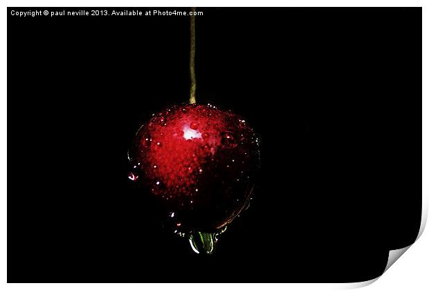 cherry Print by paul neville