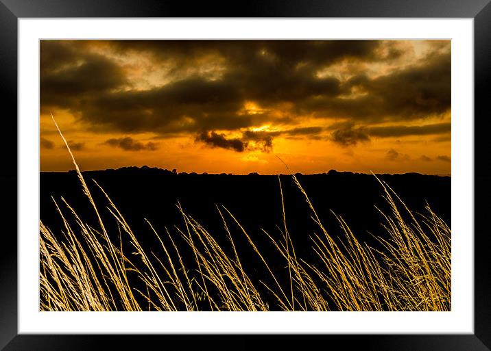 Fraisthorpe Sunset Framed Mounted Print by Richard Irvine