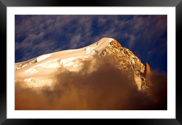 Mont Blanc: Aiguille de Goûter Framed Mounted Print by Mark Campion