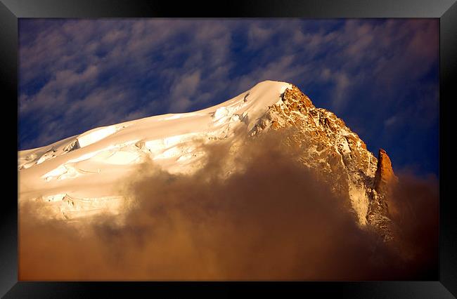 Mont Blanc: Aiguille de Goûter Framed Print by Mark Campion