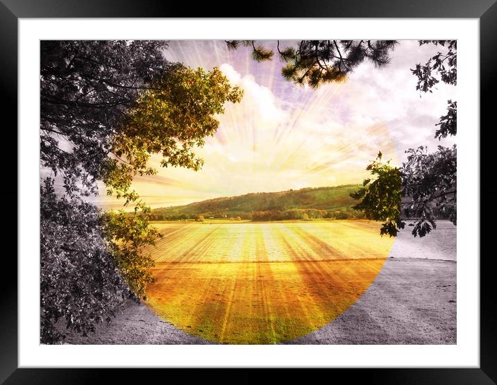 View Over Blagdon Lake. Framed Mounted Print by Heather Goodwin