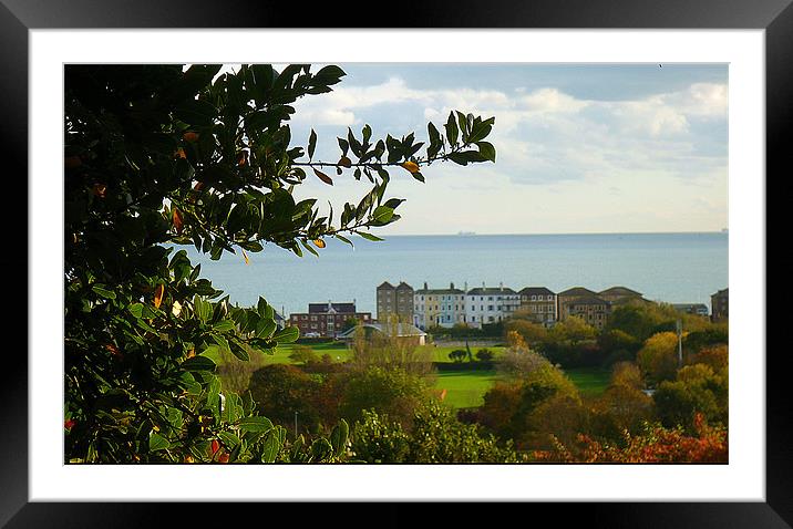 Sea views Framed Mounted Print by Antoinette B