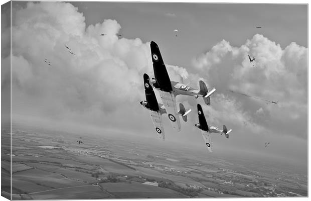 Rising to the challenge black and white version Canvas Print by Gary Eason