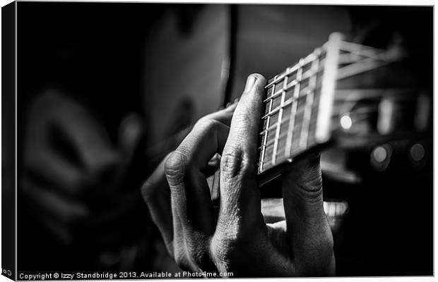 Man playing guitar close up Canvas Print by Izzy Standbridge