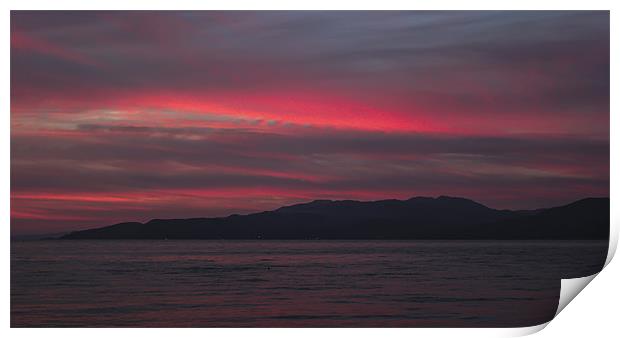 Sunset on the Horizon Print by Tony Fishpool