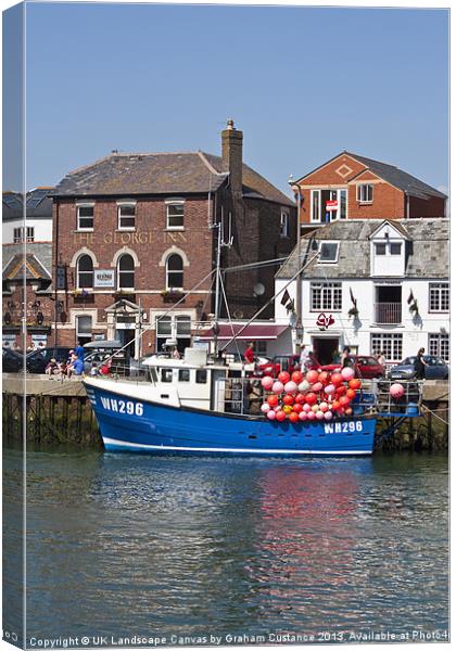 Weymouth Harbour Canvas Print by Graham Custance
