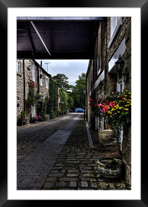 Abbey Mews Whalley Framed Mounted Print by Sandra Pledger