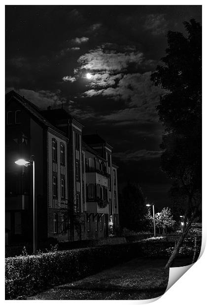 Moonlight after Storm Print by