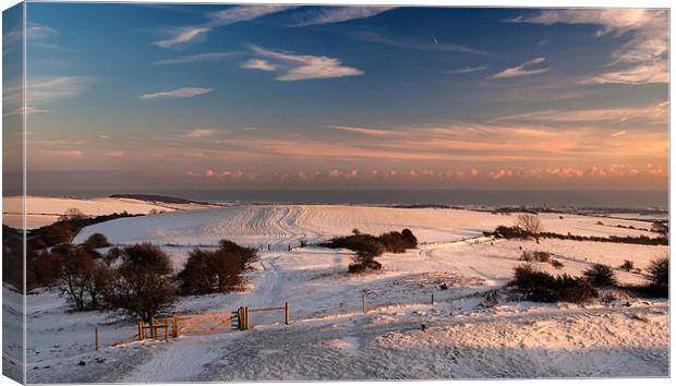 Snow to the Sea Canvas Print by Malcolm McHugh
