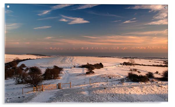 Snow to the Sea Acrylic by Malcolm McHugh