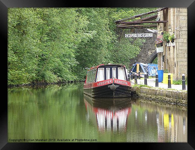 The Rochdale Canal. Framed Print by Lilian Marshall