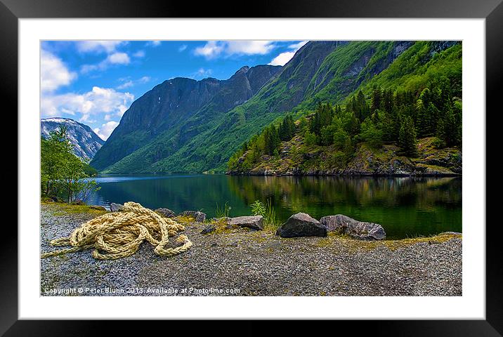Gerangier Fjords Norway Framed Mounted Print by Peter Blunn
