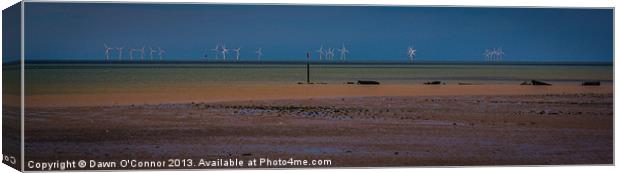 The London Array Offshore Wind Farm Canvas Print by Dawn O'Connor